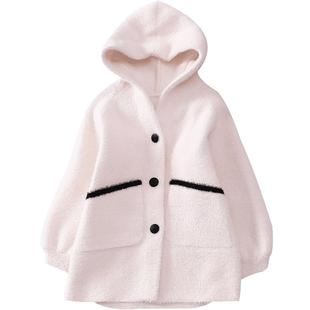 断码清仓6岁3女童毛衣水貂绒开衫女宝宝中长款秋冬装红色加厚外套