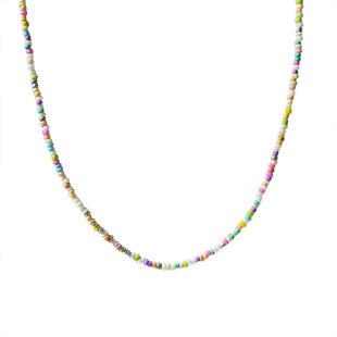 多巴胺彩色串珠项链女2026新款小米珠choker锁骨链颈链叠戴配饰