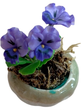 泰国手工迷你仿真盆栽摆件