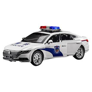 大号合金警车玩具儿童仿真警察车小汽车男孩特警110公安3岁车模型