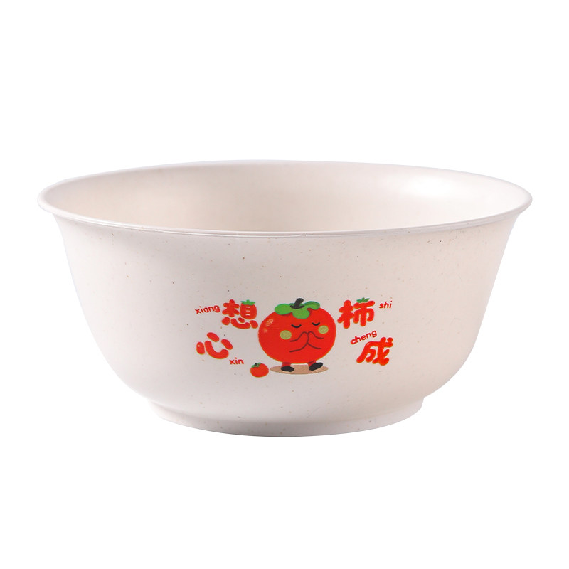 一次性稻壳碗加厚吉祥语小碗
