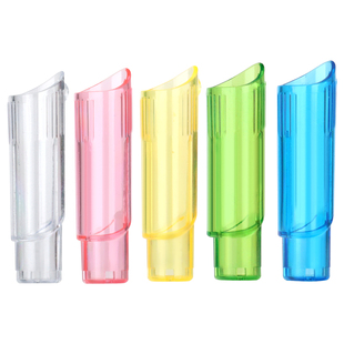 杰利特粗三角笔套粗杆洞洞铅笔专用铅笔帽笔盖小学生透明笔套铅笔延长器盖子粗三角杆铅笔套ABS铅笔保护套