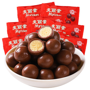 梁丰麦丽素巧克力儿童怀旧网红办公室解馋休闲零食品（代可可脂）