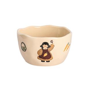 碗个人专用碗家用2025新款碗具米饭碗一人一色碗可爱高颜值陶瓷碗