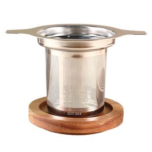不锈钢茶漏带盖过滤网泡茶器茶水分离茶杯玻璃水杯泡茶杯办公室杯