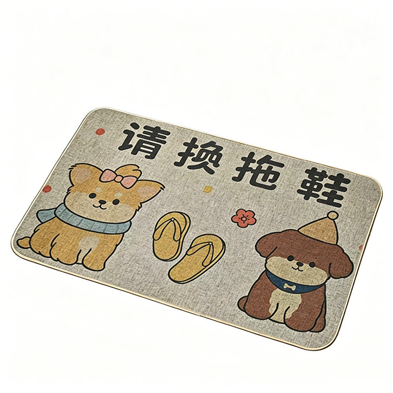 天然亚麻地垫厨房细麻