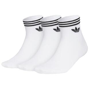 滔搏adidas Originals阿迪三叶草男女三双装简约舒适袜子JL7667