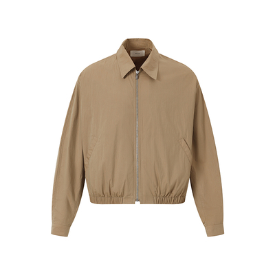 ROYA | 日本进口尼龙天丝莱赛尔混纺微皱雾感短款休闲夹克