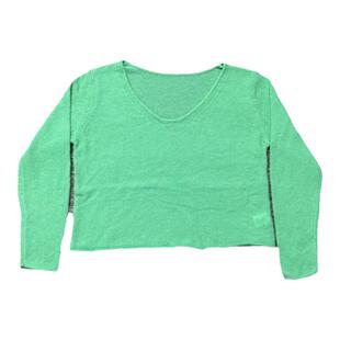 DoubleSeven羊毛马海毛U领毛衣女2024秋季新款长袖套头宽松针织衫