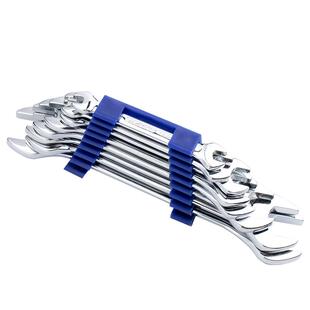 开口扳手套装双开口呆板手梅花组合盒装6- 24 17镜面汽修叉口工具