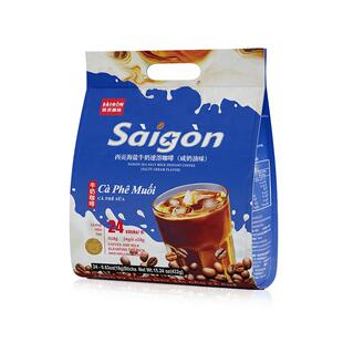 越南西贡咖啡速溶海盐牛奶炭烧拿铁猫屎味三合一咖啡粉正品旗舰店