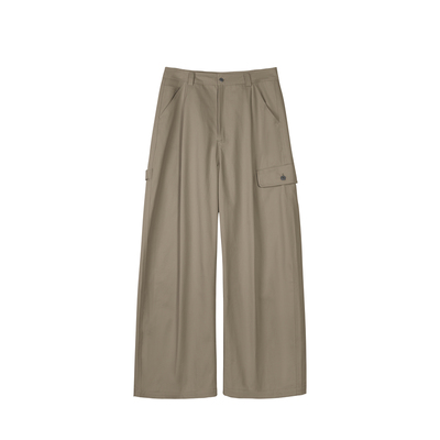 碳素磨毛宽松伐木工装直筒长裤