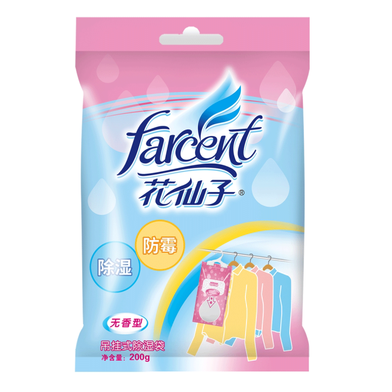 花仙子吊挂式除湿袋无香型200ml*12袋衣柜衣橱除湿防霉干燥剂除湿