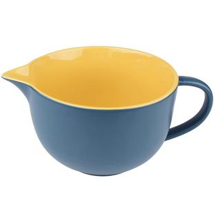 ezicok引流碗陶瓷碗带手柄碗面糊碗尖嘴碗家用搅拌碗大容量打蛋碗