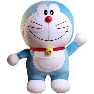 原装出口-日本正品哆啦a梦100年巡展款站立款机器猫短绒毛绒 包邮