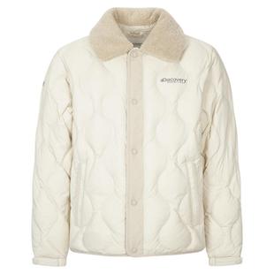 Discovery探索户外毛领羽绒服复古翻领保暖防寒外套男25冬新款