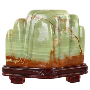 天然阿富汗玉原石摆件奇石观赏石头客厅办公室靠山石乔迁开业礼物