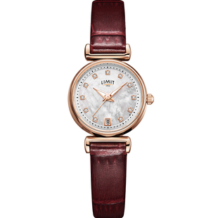 英国LIMIT手表女小巧贝母满天星简约气质轻奢小众皮带礼物