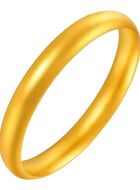 足金包银泥鳅背手镯黄金女不掉色