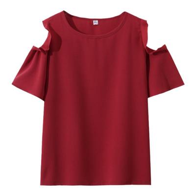 雪纺衫2024超仙短袖上衣