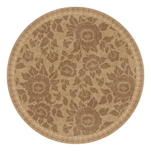 圆形地毯客厅法式中古风高级感卧室床边书房摇椅地垫复古防滑耐脏