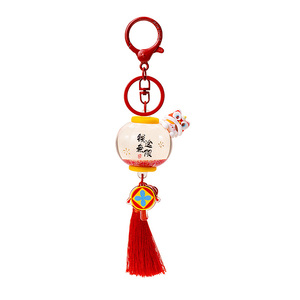 YUYI【清仓价】2026马年喜庆新年礼物红色灯笼书包包挂件钥匙扣女