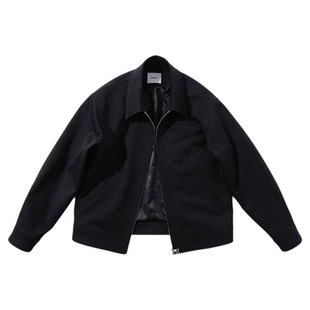 2025春新品MUSLUN缪伦拉链翻领夹克外套可机洗易打理日本SOLOTEX