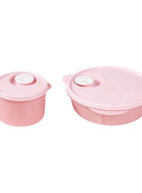 特百惠微波分格带盖饭盒3件套