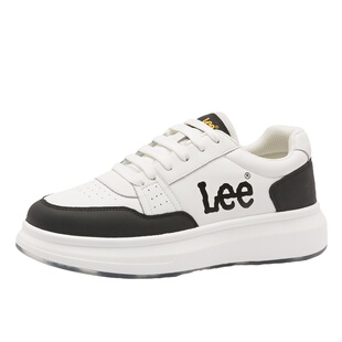 Lee板鞋男休闲鞋2025夏季新款小白鞋男运动鞋厚底增高男鞋熊猫鞋