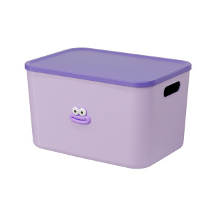 桌面收纳盒客厅零食玩具筐家用宿舍小杂物衣服整理盒塑料储物箱子