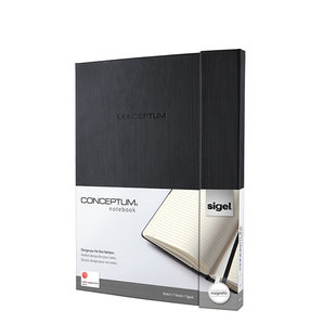 磁扣笔记本本子德国进口西格尔Sigel硬面2026年新款高档高级商务办公记事本CONCEPTUM系列A4A5横线本子方格本