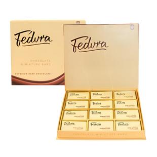 费杜拉巧克力礼盒黑巧克力排块礼盒装