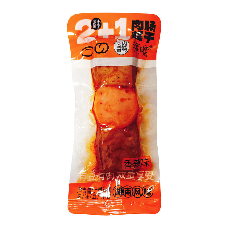 领嘴肉肠酱干烧烤味香辣味零食