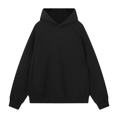 基础纯色裁剪线条分割休闲卫衣