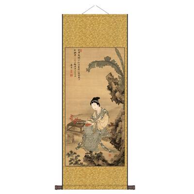 花鸟画卷轴画马到成功八骏图酒店挂画丝绸卷轴画名家字画客户礼品