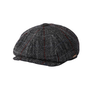 mrduck报童帽 英国Harris Tweed 100%羊毛 秋冬复古八角帽