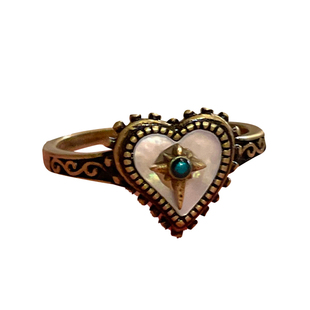 中古vintage开口戒指女复古民族风叠戴食指戒小众设计感古着指环