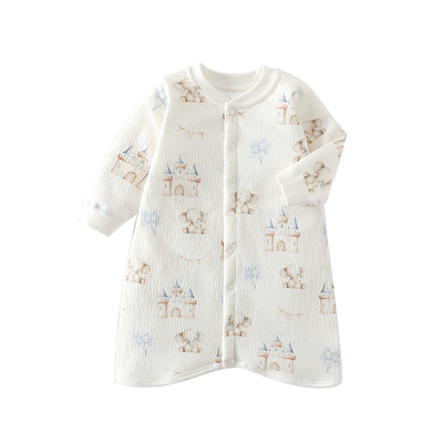 温巢婴儿衣服秋冬季夹棉保暖睡袋