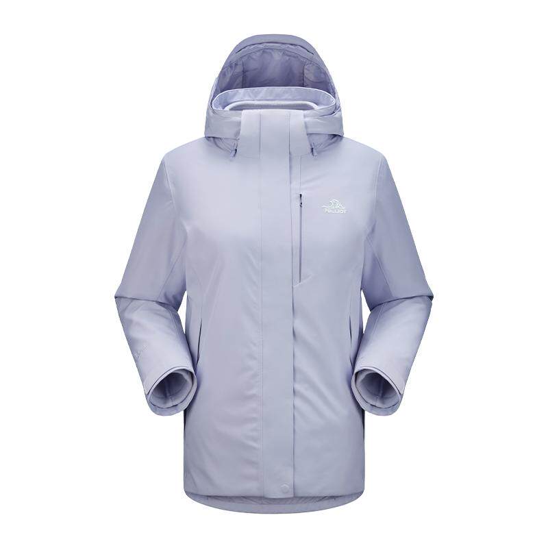 伯希和户外三合一冲锋衣冬季新款抗寒保暖抓绒内胆防风防雨登山服