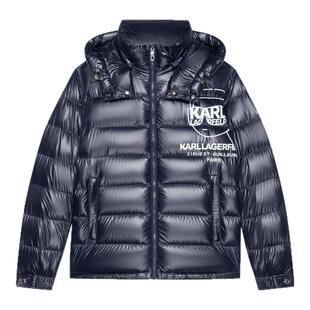 KARL LAGERFELD【90%鸭绒】户外短款羽绒服25秋冬新款老佛爷男装