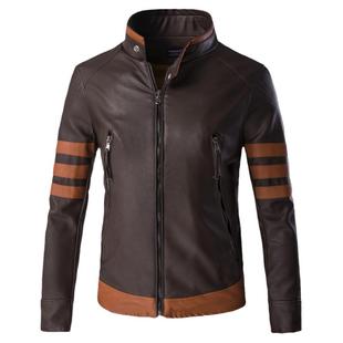 漫威X-战警cosplay 金刚狼罗根cos皮夹克外套 pu皮机车外套服装潮