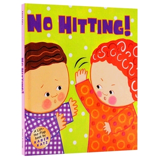 英文原版绘本 No Hitting 不要打人 精装翻翻书 Karen Katz 卡伦卡茨 英文版
