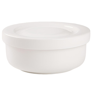 依山石坊一级骨瓷保鲜碗蒸蛋碗家用带盖蒸碗食品级釉下彩陶瓷餐具