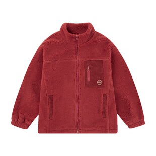 ebaer儿童加绒外套2026冬装新款男女童马年拜年服棉服上衣加厚潮