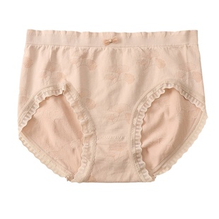 软糯软糯~大码内裤女胖mm200斤高腰包臀内裤夏季薄款柔软裸感亲肤