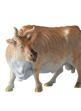 古铜官五牛图福牛办公桌铜