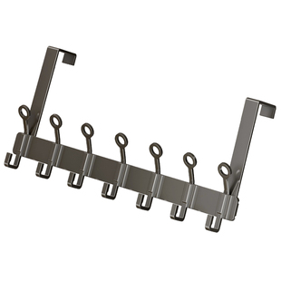 白色不伤门后背挂衣架高入户玄关衣服帽卫生间门上挂钩免打孔神器