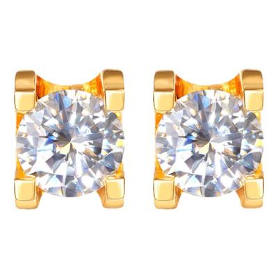 VISING珠宝莫桑钻方钻耳钉