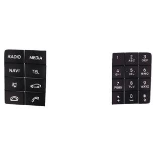 适用奔驰改装GLA200 CLA220 GLE350 CLS中控电话数字键按键贴内饰