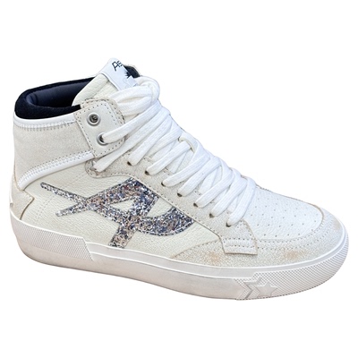 ASH复古做旧系带高帮休闲板鞋